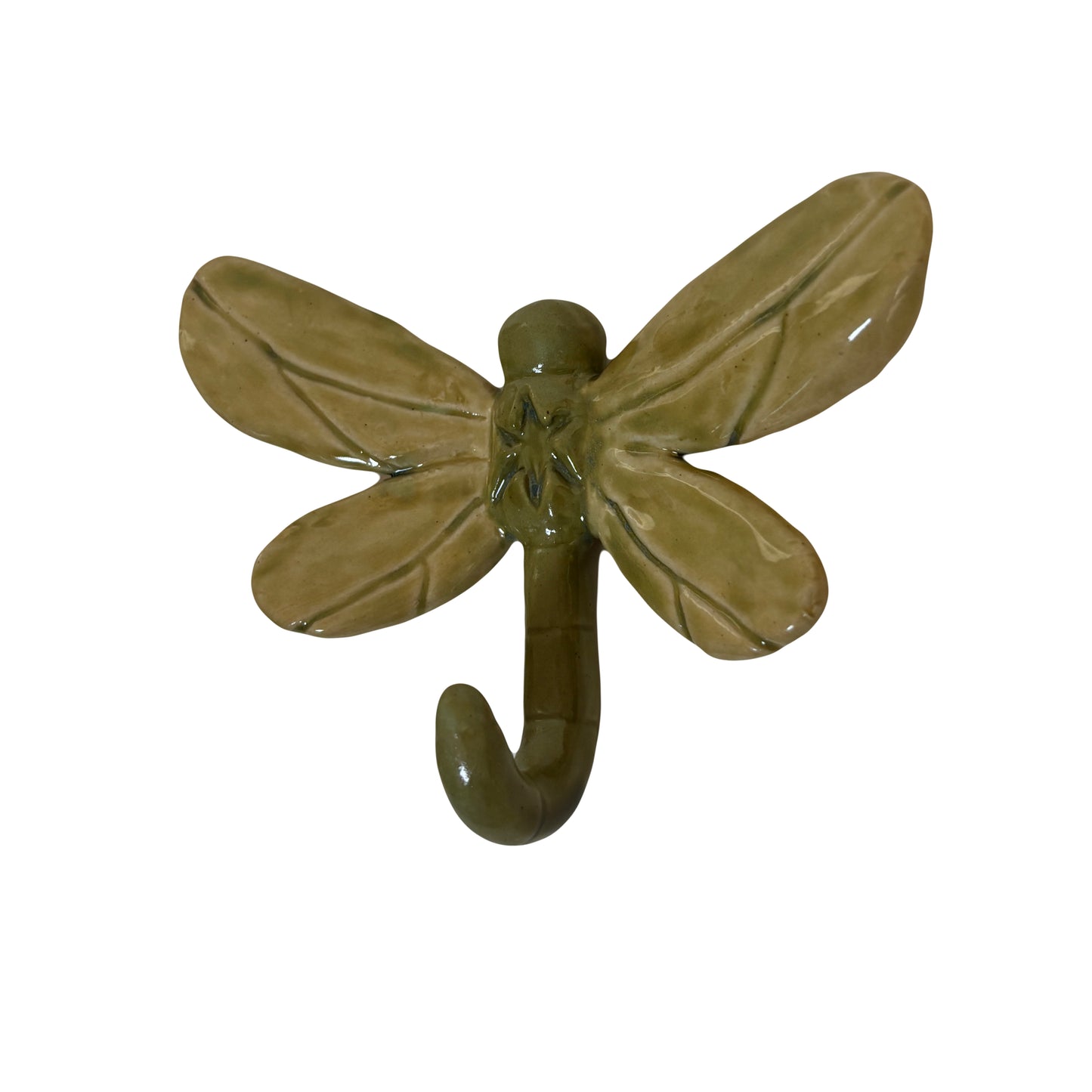 Green Dragonfly Wall Hook