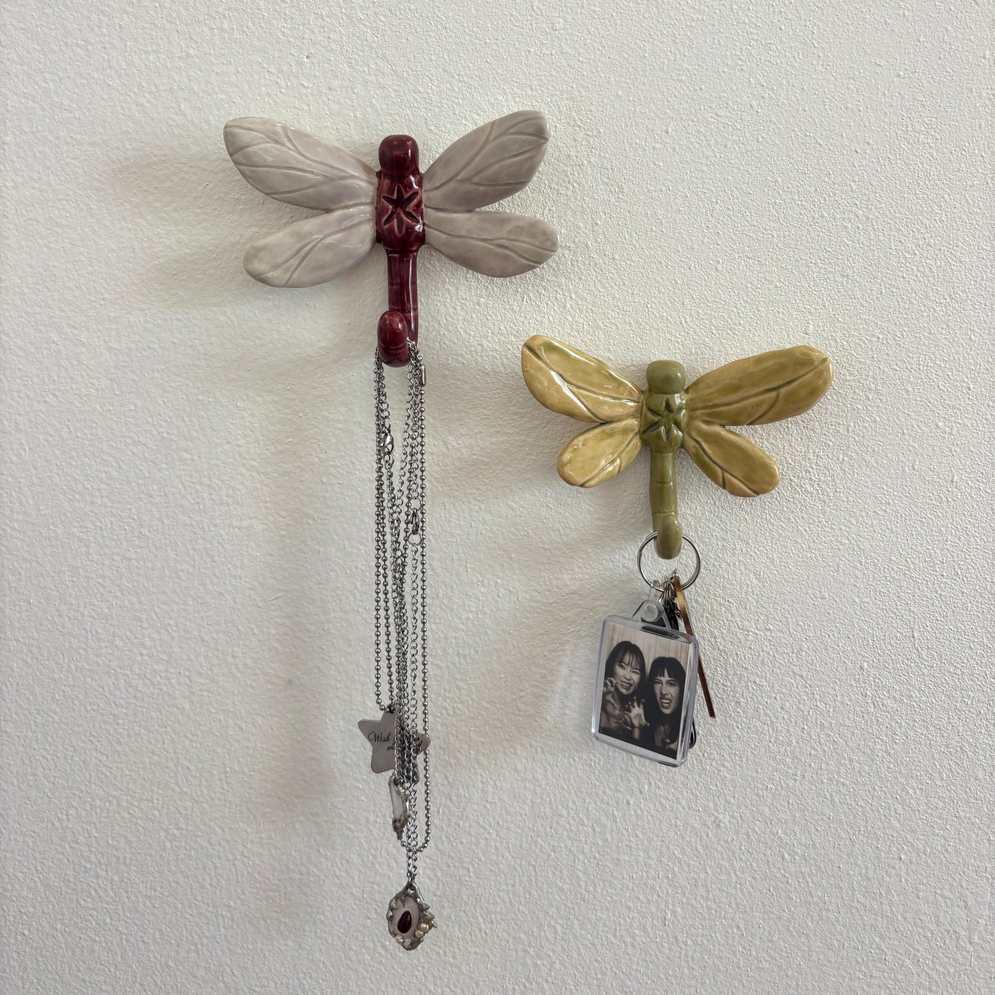 Green Dragonfly Wall Hook