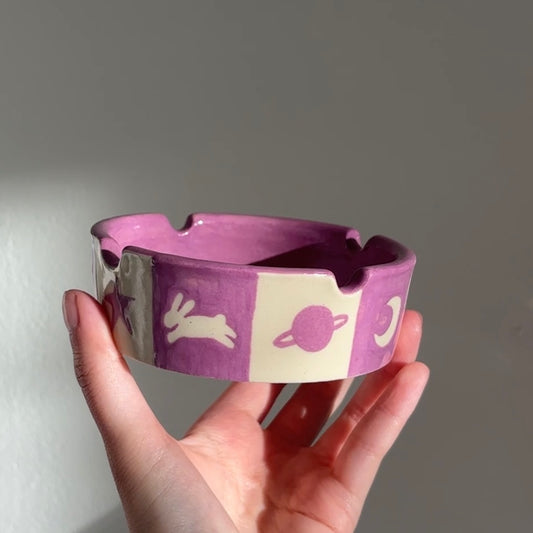 Lilac Space Bunny Ashtray