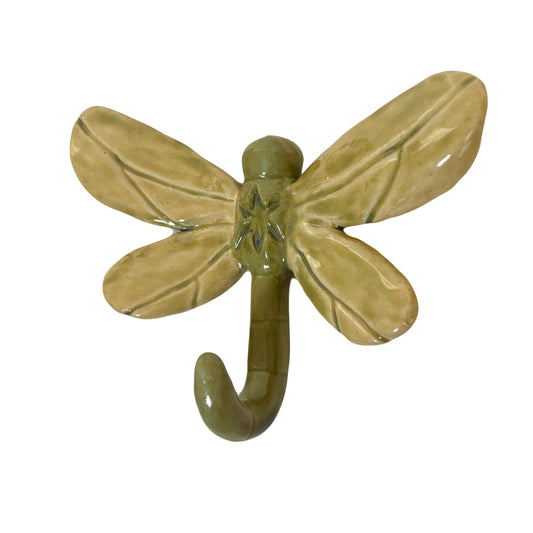Green Dragonfly Wall Hook